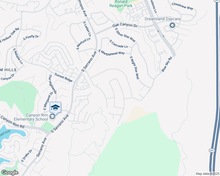 map of restaurants, bars, coffee shops, grocery stores, and more near 1025 South Sunstream Lane in Anaheim