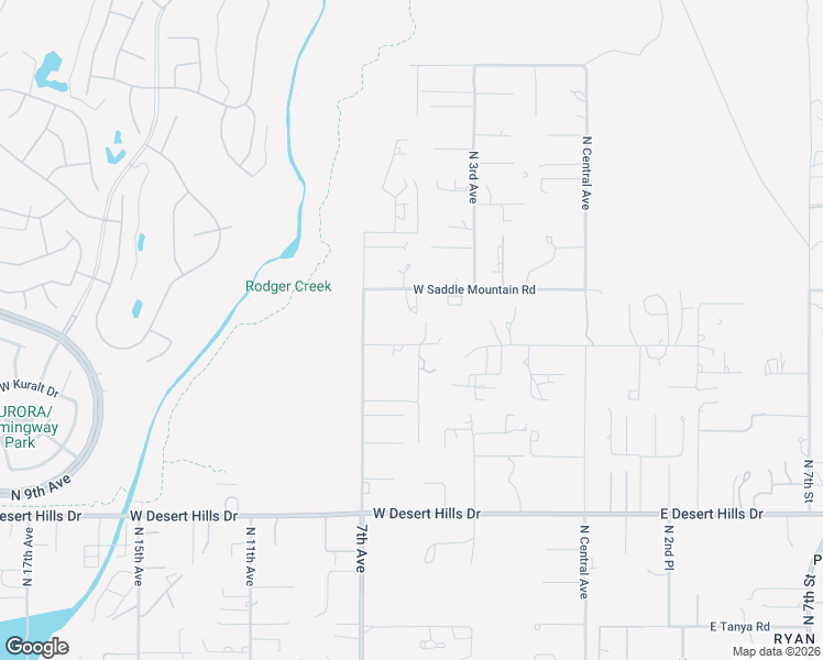 map of restaurants, bars, coffee shops, grocery stores, and more near 515 West Saddle Mountain Road in Phoenix