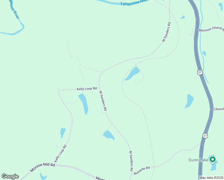 map of restaurants, bars, coffee shops, grocery stores, and more near 479 M Sanders Road in Buchanan