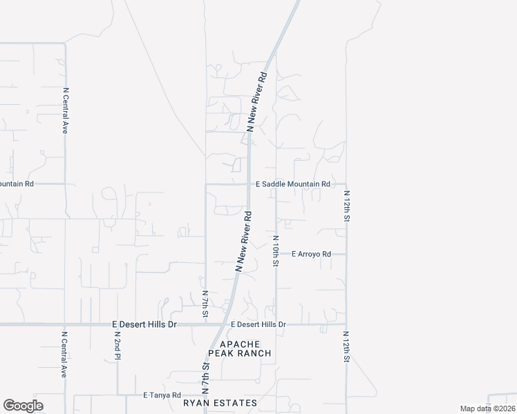 map of restaurants, bars, coffee shops, grocery stores, and more near 40019 North New River Road in Phoenix