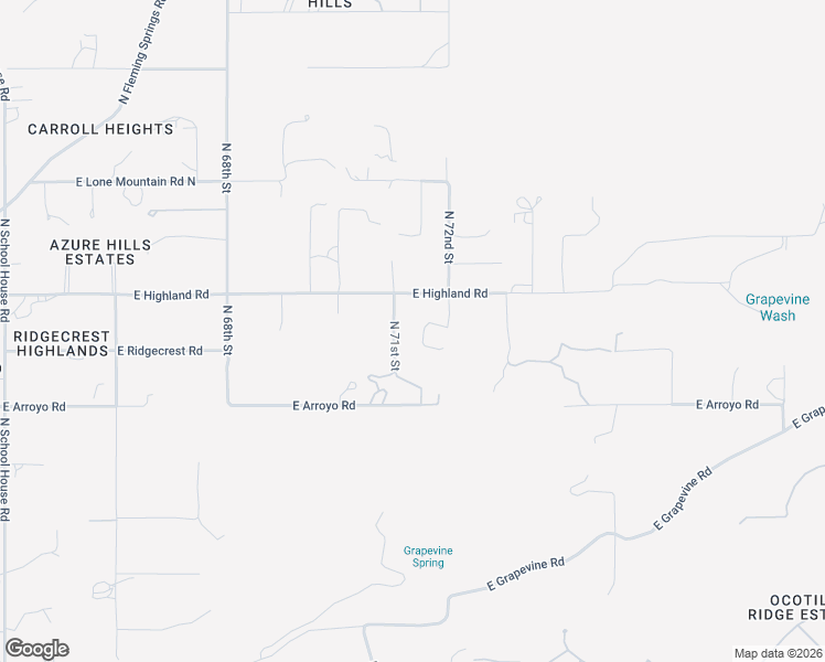 map of restaurants, bars, coffee shops, grocery stores, and more near 40007 North 71st Street in Cave Creek
