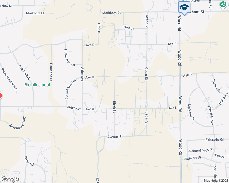 map of restaurants, bars, coffee shops, grocery stores, and more near 18623 Birch Street in Perris