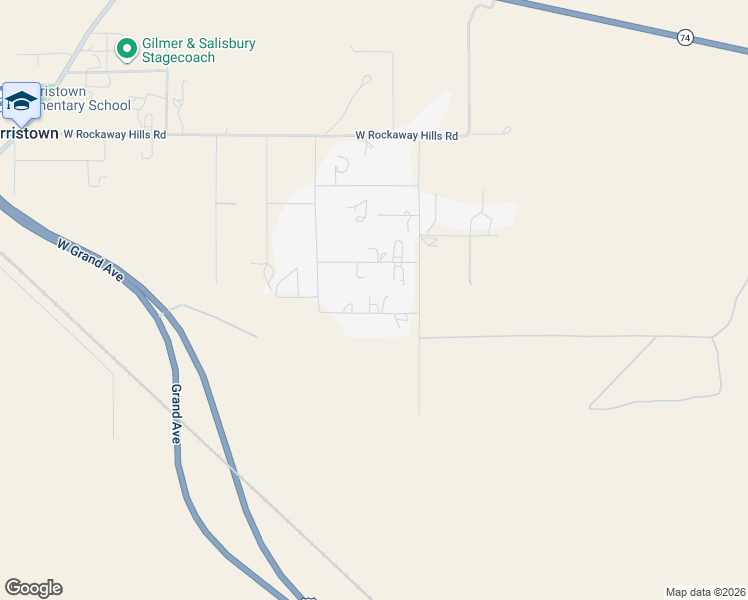 map of restaurants, bars, coffee shops, grocery stores, and more near 25124 West Saddle Mountain Road in Morristown