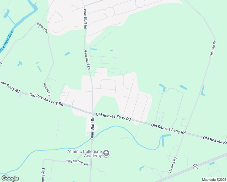 map of restaurants, bars, coffee shops, grocery stores, and more near 148 River Country Drive in Conway
