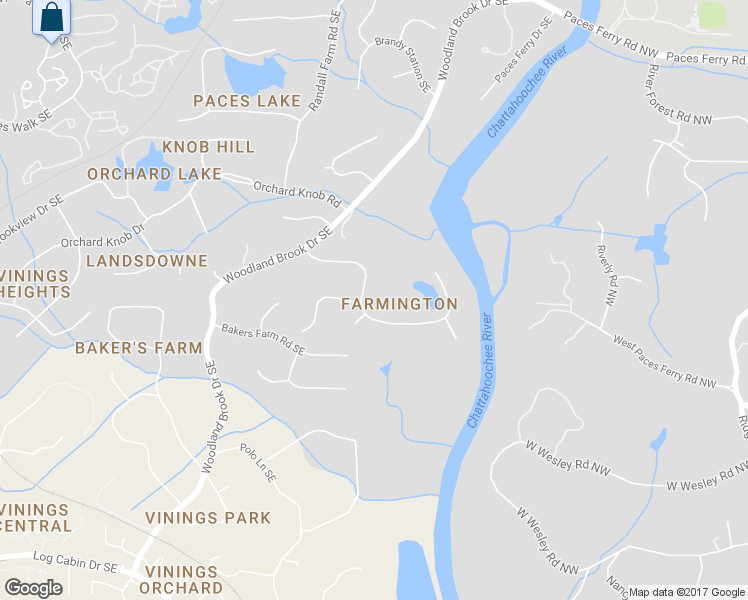 map of restaurants, bars, coffee shops, grocery stores, and more near 3099 Farmington Dr SE in Atlanta