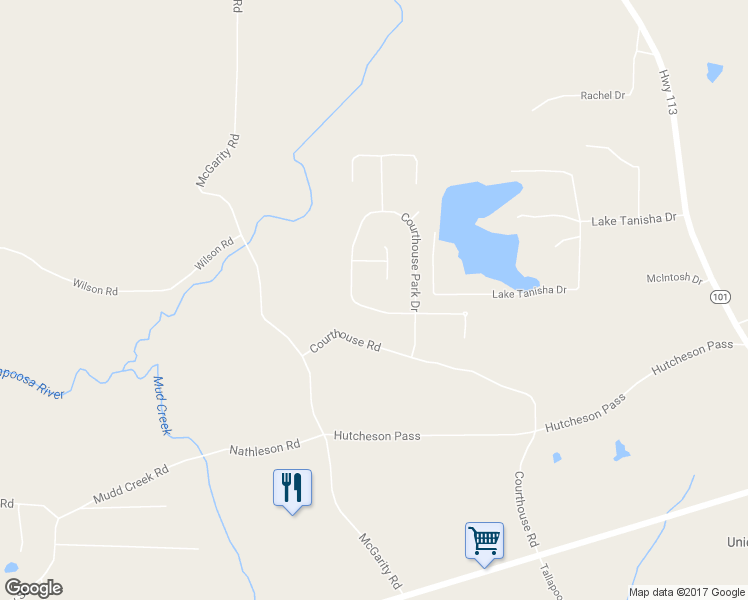 map of restaurants, bars, coffee shops, grocery stores, and more near 763 Courthouse Park Drive in Temple