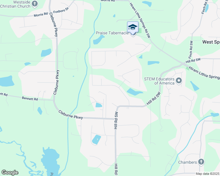 map of restaurants, bars, coffee shops, grocery stores, and more near 4318 Defoors Farm Trail in Powder Springs