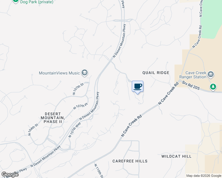 map of restaurants, bars, coffee shops, grocery stores, and more near 40096 North 110th Place in Scottsdale