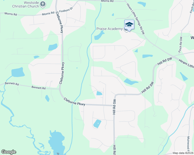map of restaurants, bars, coffee shops, grocery stores, and more near 4306 Defoors Farm Trail in Powder Springs