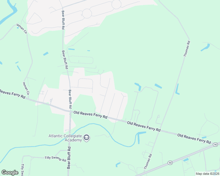 map of restaurants, bars, coffee shops, grocery stores, and more near 132 Olympus Lane in Conway