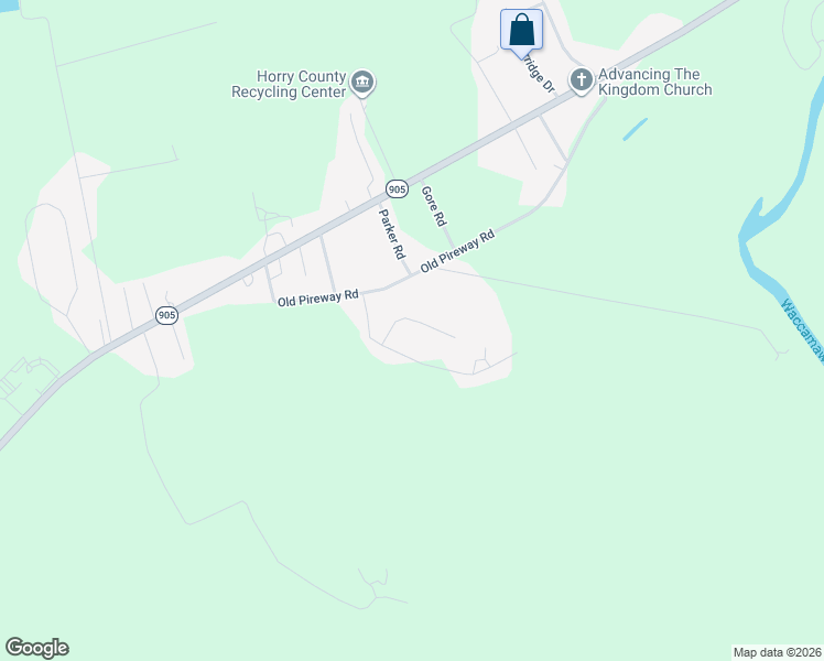 map of restaurants, bars, coffee shops, grocery stores, and more near 718 Libbys Lane in Conway