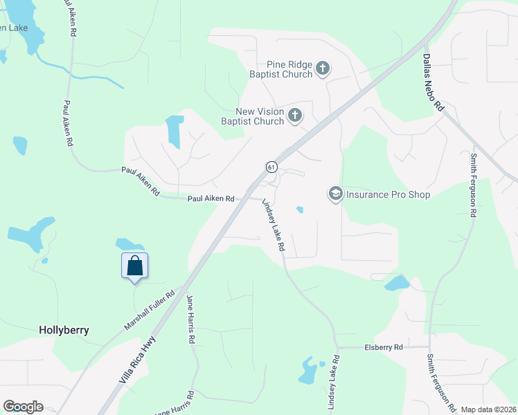 map of restaurants, bars, coffee shops, grocery stores, and more near 4723 Villa Rica Highway in Dallas