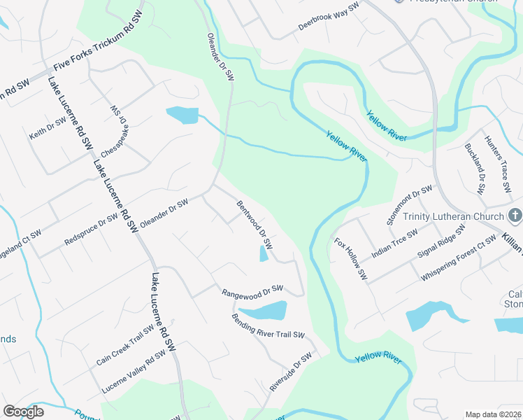 map of restaurants, bars, coffee shops, grocery stores, and more near 4323 Japonica Court Southwest in Lilburn