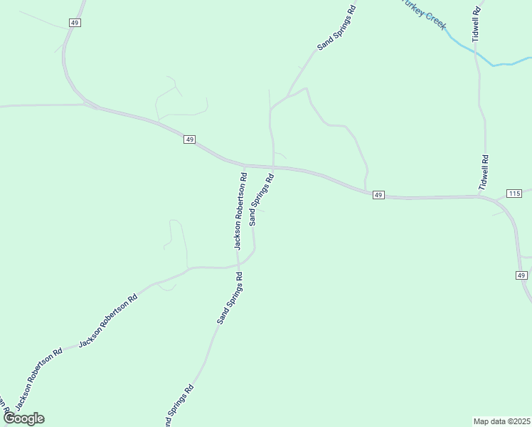 map of restaurants, bars, coffee shops, grocery stores, and more near Sand Springs Road in Fayette
