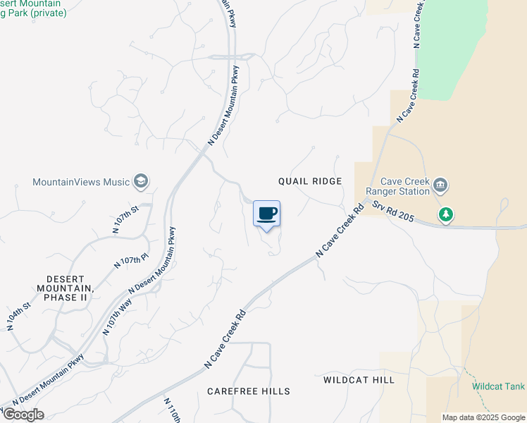 map of restaurants, bars, coffee shops, grocery stores, and more near 11163 East Prospect Point Drive in Scottsdale