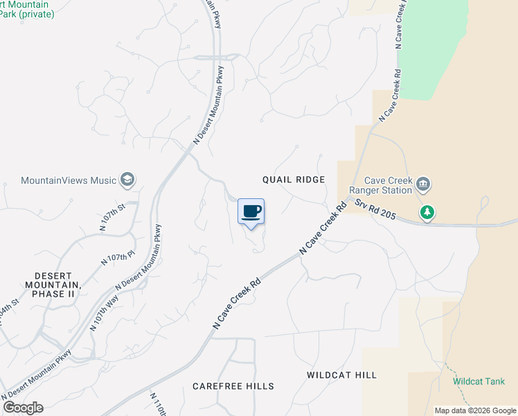 map of restaurants, bars, coffee shops, grocery stores, and more near 11163 East Prospect Point Drive in Scottsdale