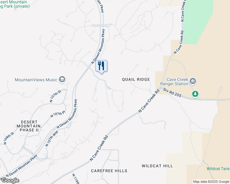 map of restaurants, bars, coffee shops, grocery stores, and more near 11163 East Prospect Point Drive in Scottsdale