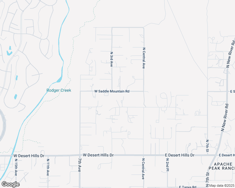 map of restaurants, bars, coffee shops, grocery stores, and more near 223 West Saddle Mountain Road in Phoenix