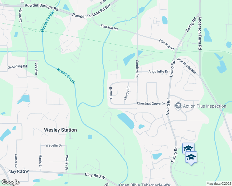 map of restaurants, bars, coffee shops, grocery stores, and more near 2996 Dalton Lane in Austell