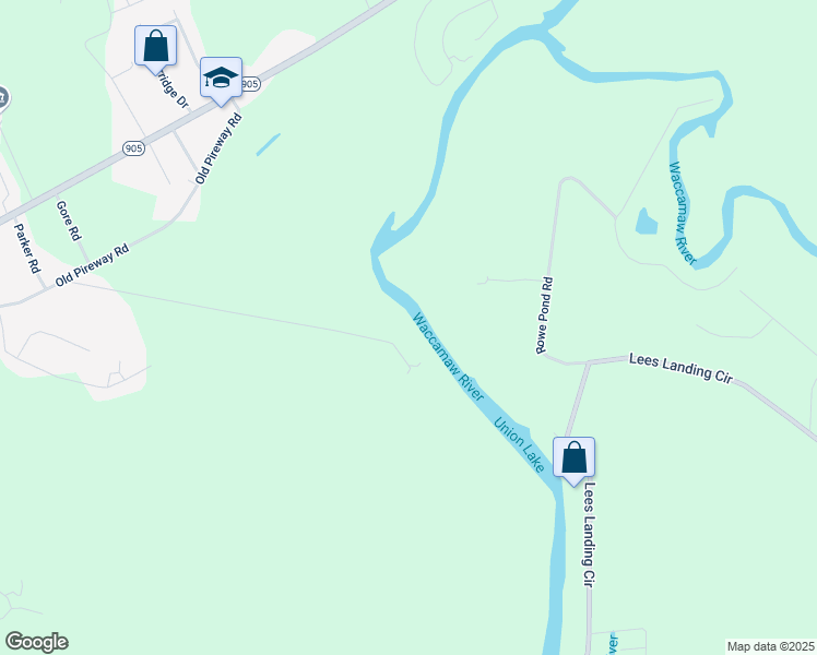 map of restaurants, bars, coffee shops, grocery stores, and more near 579 Hardees Ferry Road in Conway