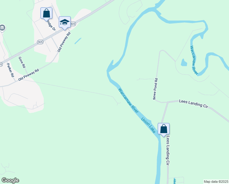 map of restaurants, bars, coffee shops, grocery stores, and more near 579 Hardees Ferry Road in Conway