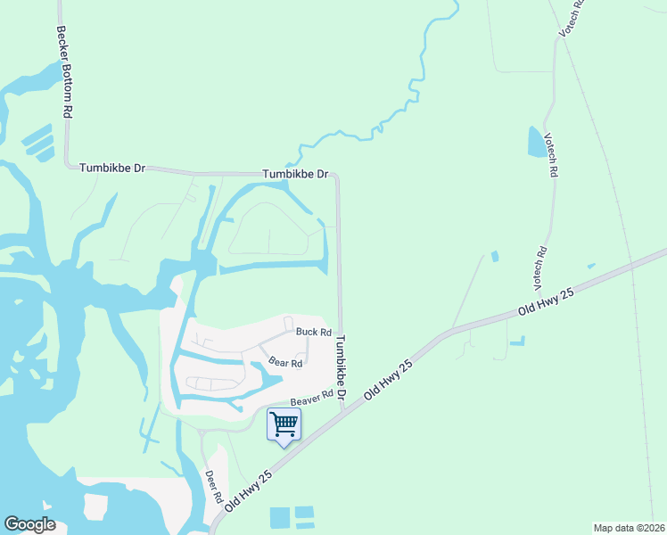 map of restaurants, bars, coffee shops, grocery stores, and more near 50033 Buck Road in Aberdeen