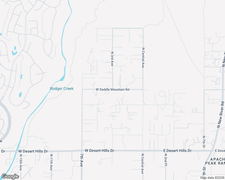 map of restaurants, bars, coffee shops, grocery stores, and more near 305 West Saddle Mountain Road in Phoenix