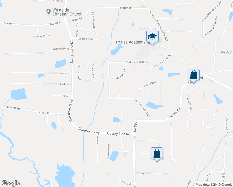 map of restaurants, bars, coffee shops, grocery stores, and more near 4406 Cavaletti Court in Powder Springs