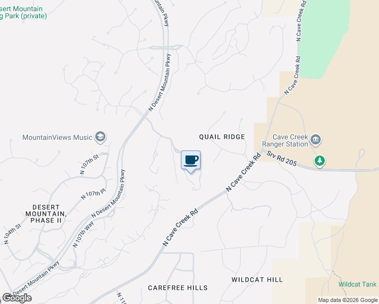 map of restaurants, bars, coffee shops, grocery stores, and more near 11166 East Prospect Point Drive in Scottsdale