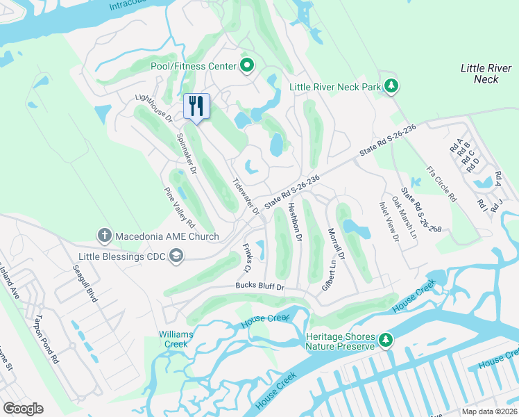 map of restaurants, bars, coffee shops, grocery stores, and more near 4901 Little River Neck Road in North Myrtle Beach