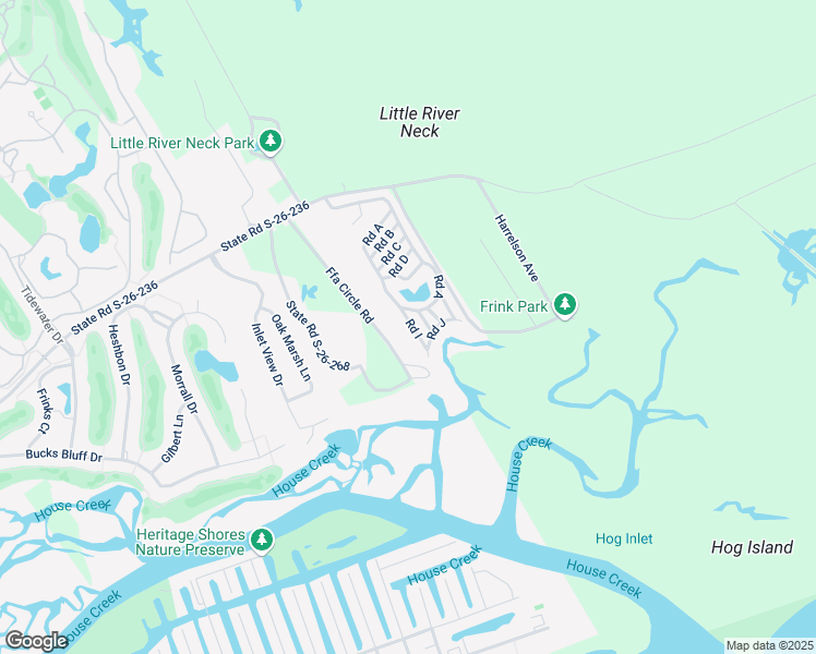 map of restaurants, bars, coffee shops, grocery stores, and more near 5400 Little River Neck Road in North Myrtle Beach