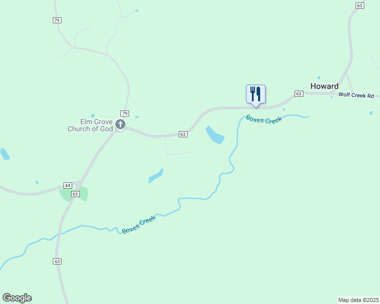 map of restaurants, bars, coffee shops, grocery stores, and more near County Road 63 in Carbon Hill