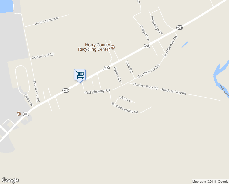 map of restaurants, bars, coffee shops, grocery stores, and more near 342 Old Pireway Road in Conway