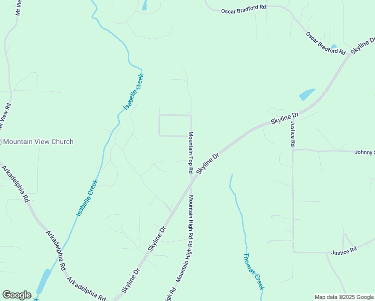 map of restaurants, bars, coffee shops, grocery stores, and more near 157 Mountain Top Road in Warrior