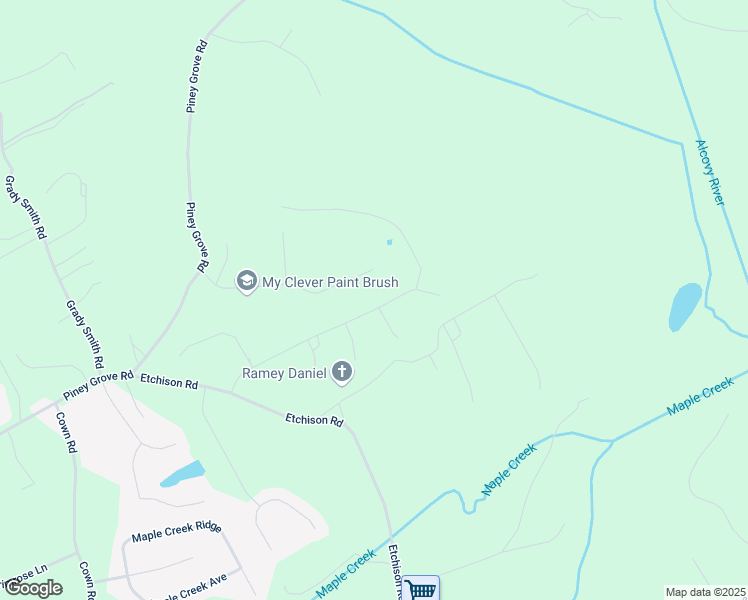 map of restaurants, bars, coffee shops, grocery stores, and more near 1446 Red Oak Lane in Loganville