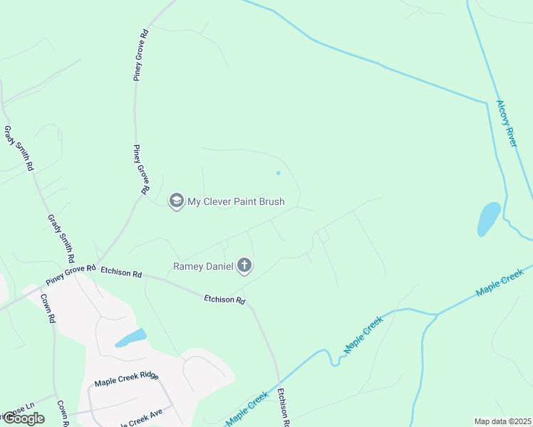 map of restaurants, bars, coffee shops, grocery stores, and more near 1446 Red Oak Lane in Loganville