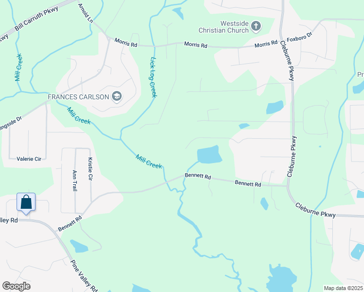 map of restaurants, bars, coffee shops, grocery stores, and more near 582 Linda Lane in Powder Springs