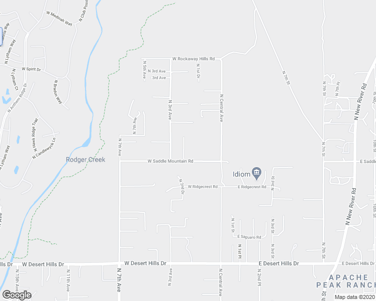 map of restaurants, bars, coffee shops, grocery stores, and more near 40221 North 2nd Drive in Phoenix