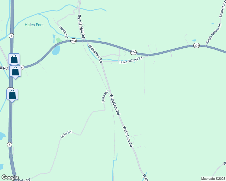 map of restaurants, bars, coffee shops, grocery stores, and more near 1225 Duke Road in Wellington