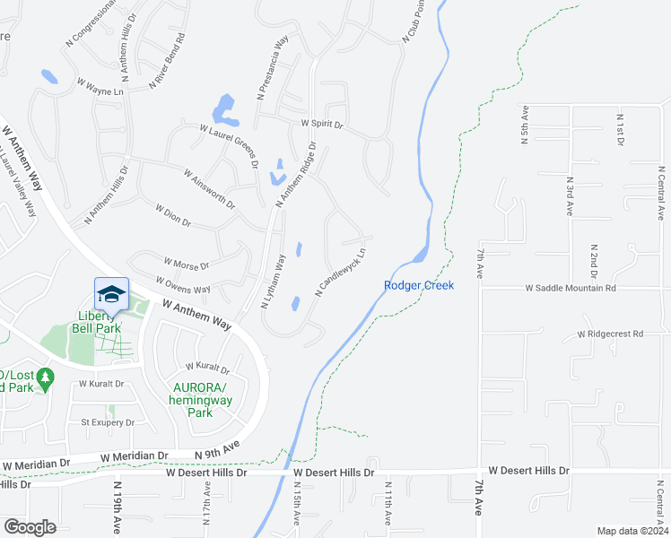 map of restaurants, bars, coffee shops, grocery stores, and more near 40220 North Candlewyck Lane in New River