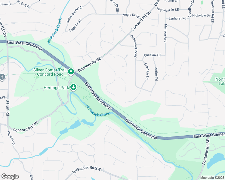 map of restaurants, bars, coffee shops, grocery stores, and more near 4083 Norton Place Southeast in Smyrna