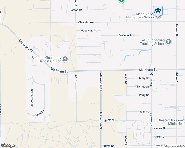 map of restaurants, bars, coffee shops, grocery stores, and more near 20407 Markham Street in Perris