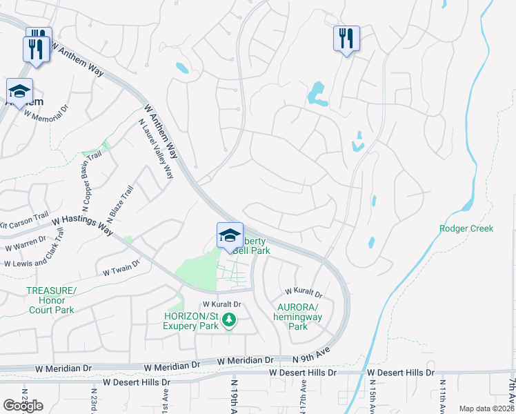 map of restaurants, bars, coffee shops, grocery stores, and more near 1829 West Morse Drive in Phoenix
