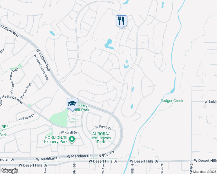 map of restaurants, bars, coffee shops, grocery stores, and more near 1641 West Dion Drive in New River