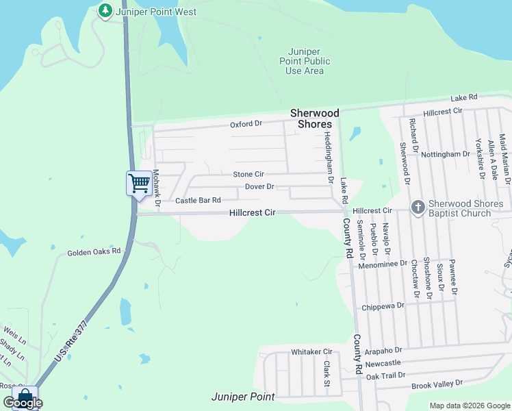 map of restaurants, bars, coffee shops, grocery stores, and more near 323 Castle Bar Road in Gordonville