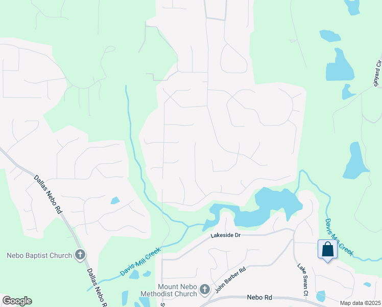 map of restaurants, bars, coffee shops, grocery stores, and more near 83 Mill Pointe Place in Dallas