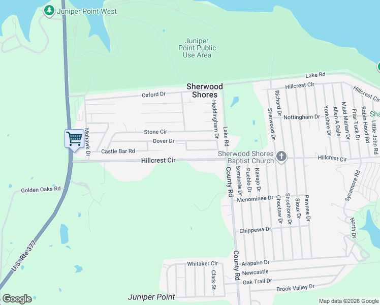 map of restaurants, bars, coffee shops, grocery stores, and more near 150 Tower Bridge Drive in Gordonville