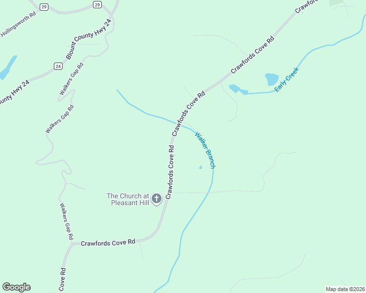 map of restaurants, bars, coffee shops, grocery stores, and more near 2494 Crawfords Cove Rd in Springville