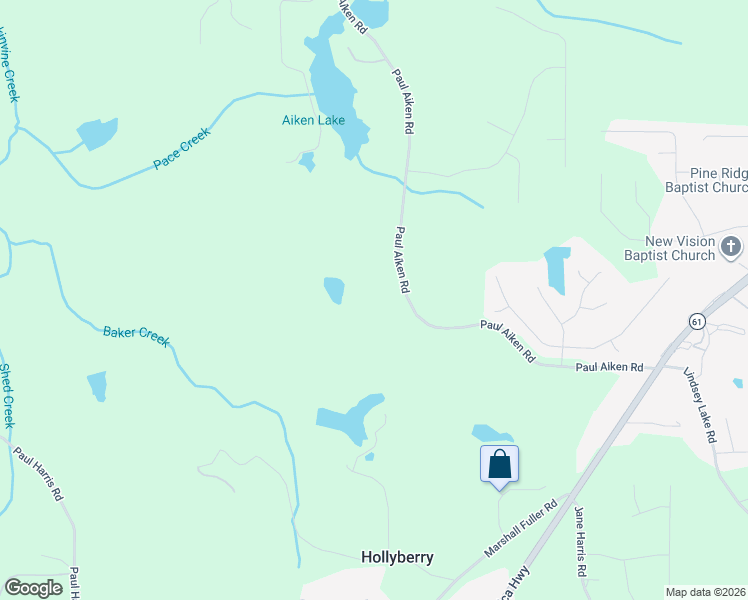 map of restaurants, bars, coffee shops, grocery stores, and more near 1400 Paul Aiken Road in Dallas