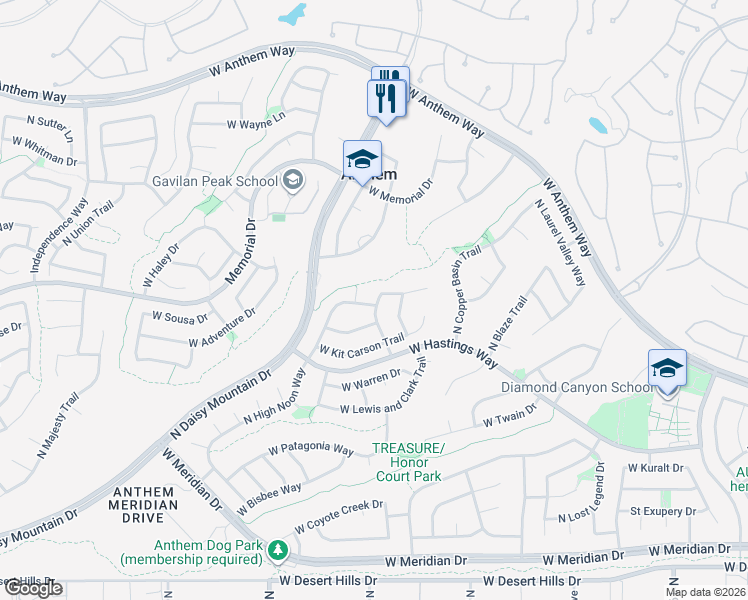 map of restaurants, bars, coffee shops, grocery stores, and more near 40416 North Graham Way in New River